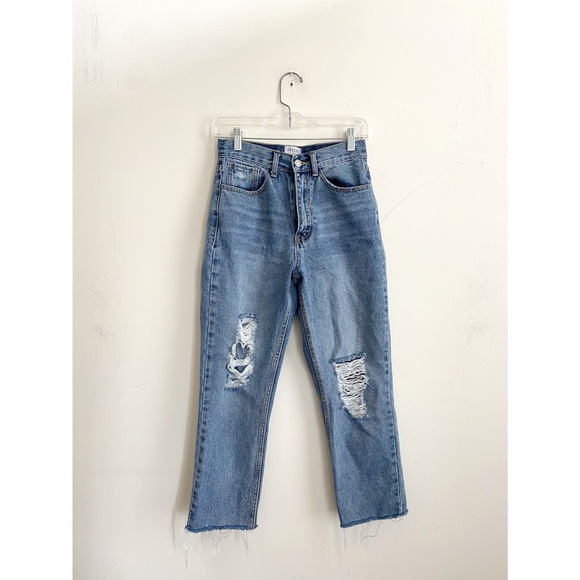 Twelve By Antwelfth Cropped Straight Leg Jeans Size 26 - Picture 5 of 8